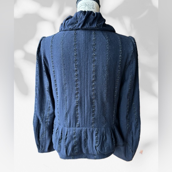 MARC JACOBS Vintage Wool-Blend Blazer, Intricate Detail (6) Excellent Condition - Picture 5 of 12